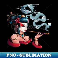 geisha - PNG Transparent Digital Download File for Sublimation - Unlock Vibrant Sublimation Designs