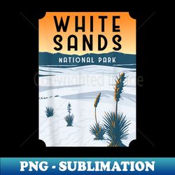 White Sands New Mexico US National Park Vintage - PNG Transparent Digital Download File for Sublimation - Spice Up Your Sublimation Projects