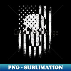 distressed american flag skull flag skull - exclusive sublimation digital file - create with confidence