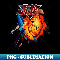 F-14 Tomcat Military Fighter Jet Design on Front - PNG Sublimation Digital Download - Perfect for Sublimation Art