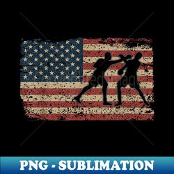 Boxing America Flag Patriotic Gym Boxer - Aesthetic Sublimation Digital File - Unleash Your Inner Rebellion