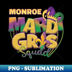 Monroe Mardi Gras - Retro PNG Sublimation Digital Download - Unlock Vibrant Sublimation Designs
