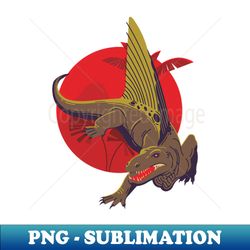 dimetrodon dinosaur icon dark classical sketch - Premium PNG Sublimation File - Unleash Your Creativity