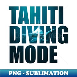 Tahiti Diving Mode Shark - Creative Sublimation PNG Download - Spice Up Your Sublimation Projects