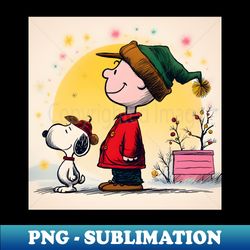 Celebrate with Charlie Brown Whimsical Christmas Art for Festive Peanuts Prints and Joyful Holiday Decor - Vintage Sublimation PNG Download - Unlock Vibrant Sublimation Designs