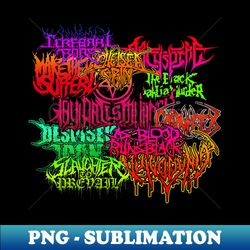 Deathcore Band Logos - Aesthetic Sublimation Digital File - Transform Your Sublimation Creations