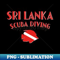 Sri Lanka Scuba Diving Flag Fish - Creative Sublimation PNG Download - Defying the Norms