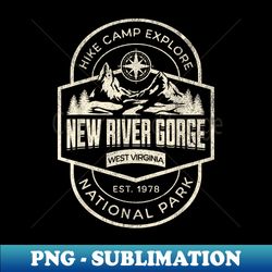 New River Gorge National Park - Artistic Sublimation Digital File - Unlock Vibrant Sublimation Designs