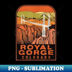 Royal Gorge Bridge Colorado Vintage Travel - Stylish Sublimation Digital Download - Create with Confidence
