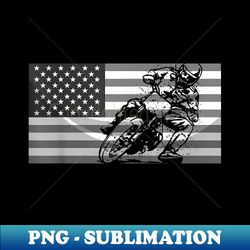 Funny American Flat Track Motorcycle Cool Bike Rider - Sublimation-Ready PNG File - Enhance Your Apparel with Stunning Detail