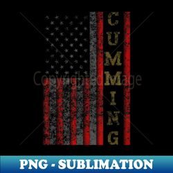 Cool Patriotic Cumming USA - US Flag Idea - Professional Sublimation Digital Download - Vibrant and Eye-Catching Typography