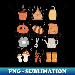 Garden doodles - Elegant Sublimation PNG Download - Fashionable and Fearless
