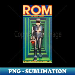 rom spaceknight toy box - Modern Sublimation PNG File - Transform Your Sublimation Creations