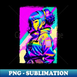 Asian cute girl - PNG Transparent Sublimation Design - Perfect for Sublimation Mastery