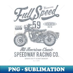 Motorcycle Speedway Racing Co. Classic 1959 Vintage - Elegant Sublimation PNG Download - Unleash Your Inner Rebellion