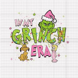 In My Grinch ERA Png, Pink Grinch Png, Pink Christmas Png, Pink Grinchmas Png