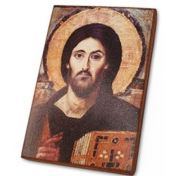 Large Orthodox wood Icon Lord Pantocrator Christian icon Jesus Christ bulk wooden icons