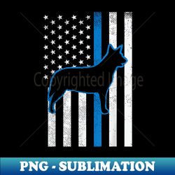 Thin Blue Line US Flag Heeler Police Cattle Dog Patriot - Exclusive Sublimation Digital File - Perfect for Sublimation Mastery