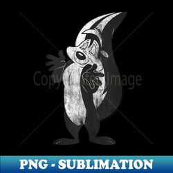Looney Tunes Pepe Le Pew Retro Portrait - Elegant Sublimation PNG Download - Bring Your Designs to Life