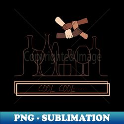 graphic print with cool cool - unique sublimation png download - create with confidence