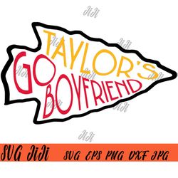 Go Taylors Boyfriend SVG, Kelce Swift SVG, Chiefs Travis And Taylor SVG