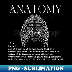 Human Anatomy Rib - Unique Sublimation PNG Download - Defying the Norms