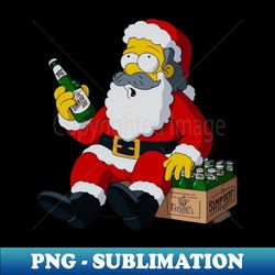 Santa Simps Claus - Professional Sublimation Digital Download - Perfect for Sublimation Art
