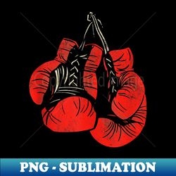 Hanging Red Boxing Gloves Graphic - Instant Sublimation Digital Download - Defying the Norms