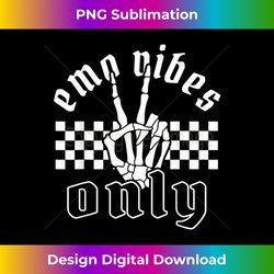 Emo Vibes Only Rock y2k 2000s Emo Ska Pop Punk Band Music - Edgy Sublimation Digital File - Ideal for Imaginative Endeavors