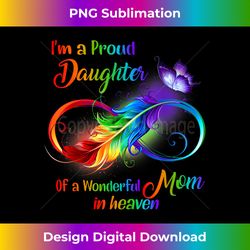 I'm A Proud Daughter Of A Wonderful Mom In Heaven Family - Innovative PNG Sublimation Design - Challenge Creative Boundaries