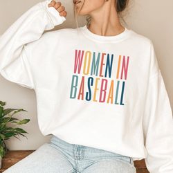 women in baseball sweatshirt , women in sports, baseball sweater mom, baseball sweaters, baseball manager, female baseba