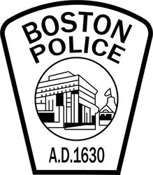 BOSTON POLICE A.D.1630 PATCH VECTOR FILE SVG DXF EPS PNG JPG FILE