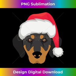 christmas holiday transylvania hound dog mom dad santa hat long sleeve - sleek sublimation png download - access the spectrum of sublimation artistry
