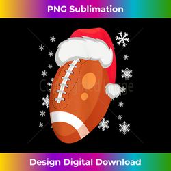 Christmas Football Santa Hat Kids Football Xmas Women Men Tank Top - Edgy Sublimation Digital File - Immerse in Creativity with Every Design