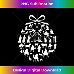 christmas nativity scene ornament - Deluxe PNG Sublimation Download - Reimagine Your Sublimation Pieces