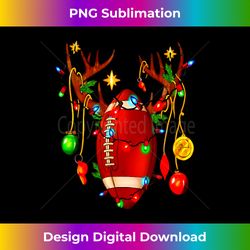 Christmas Football Santa Hat Sports Xmas Team Lovers Holiday Long Sleeve - Bespoke Sublimation Digital File - Immerse in Creativity with Every Design