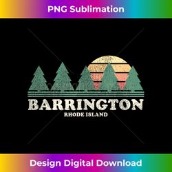 Barrington RI Vintage Throwback Tee Retro 70s Design - Timeless PNG Sublimation Download - Tailor-Made for Sublimation Craftsmanship