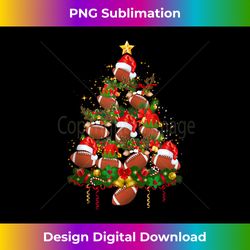 Football Lover Christmas Tree Lights Family Matching Gifts Tank Top - Contemporary PNG Sublimation Design - Immerse in Creativity with Every Design
