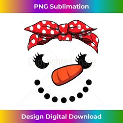 Cutest Snowman Face Christmas Costume Xmas For Kids Girls - Sleek Sublimation PNG Download - Immerse in Creativity with Every Design
