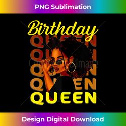 Black Sistas Queen Melanin Afro African American Birthday - Sleek Sublimation PNG Download - Immerse in Creativity with Every Design