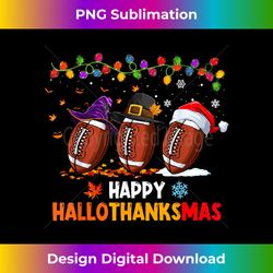 Halloween Thanksgiving Christmas Hallothanksmas Football - Chic Sublimation Digital Download - Chic, Bold, and Uncompromising