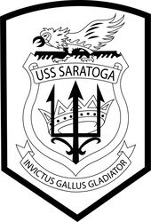 USS SARATOGA CV CVA-60 AIRCRAFT CARRIER PATCH VECTOR FILE SVG DXF EPS PNG JPG FILE