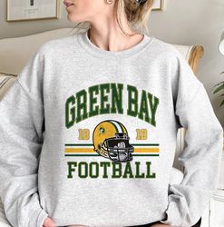 Retro Green Bay Football Sweatshirt, Green Bay Football Crewneck, Packers Football Shirt, Green Bay Sweater, Game Day T-