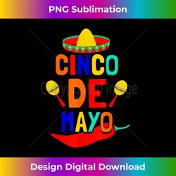 Cinco De Mayo T shirt. Fun Fiesta Mexican Holiday Tee - Sublimation-Optimized PNG File - Ideal for Imaginative Endeavors
