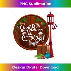 A Christmas Carol Charles Dickens God Bless Us Everyone Lamp - Crafted Sublimation Digital Download - Enhance Your Art with a Dash of Spice