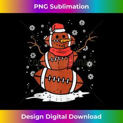 christmas american football snowman xmas sport men boys kids tank top - sublimation-optimized png file - access the spectrum of sublimation artistry