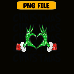Christmas hand grinch png