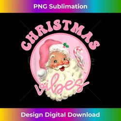 Groovy Retro Christmas Vibes Santa Claus Xmas Holiday Funny - Sleek Sublimation PNG Download - Pioneer New Aesthetic Frontiers