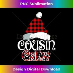 Christmas Cousin Crew Buffalo red Plaid Pajamas Family Xmas - Sublimation-Optimized PNG File - Customize with Flair