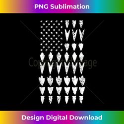 Arrowhead Hunting Collector USA Flag Hunt Hunter - Artisanal Sublimation PNG File - Spark Your Artistic Genius